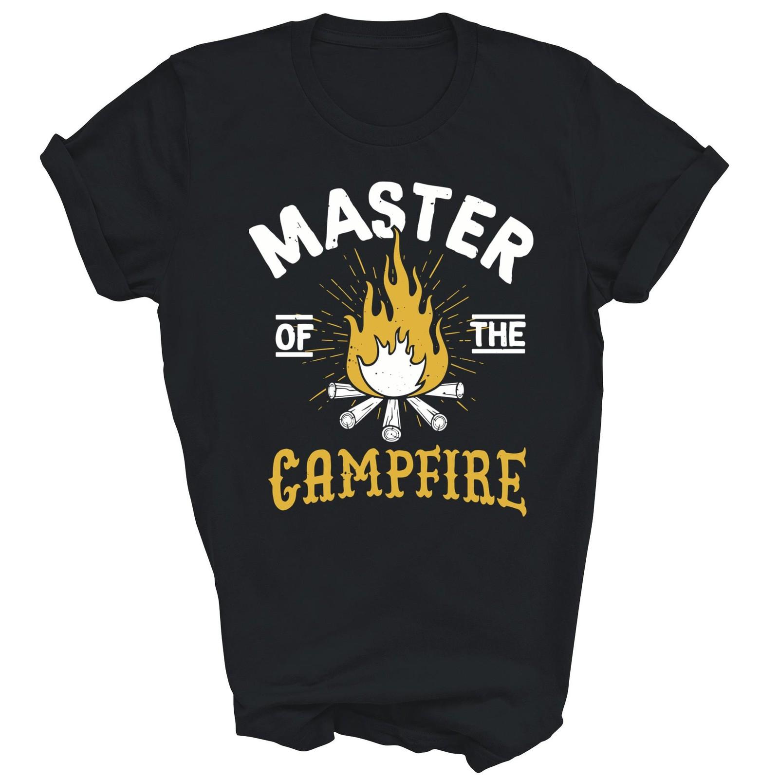 Master Of The Campfire Camping Shirt Gift Unisex T-Shirt XL