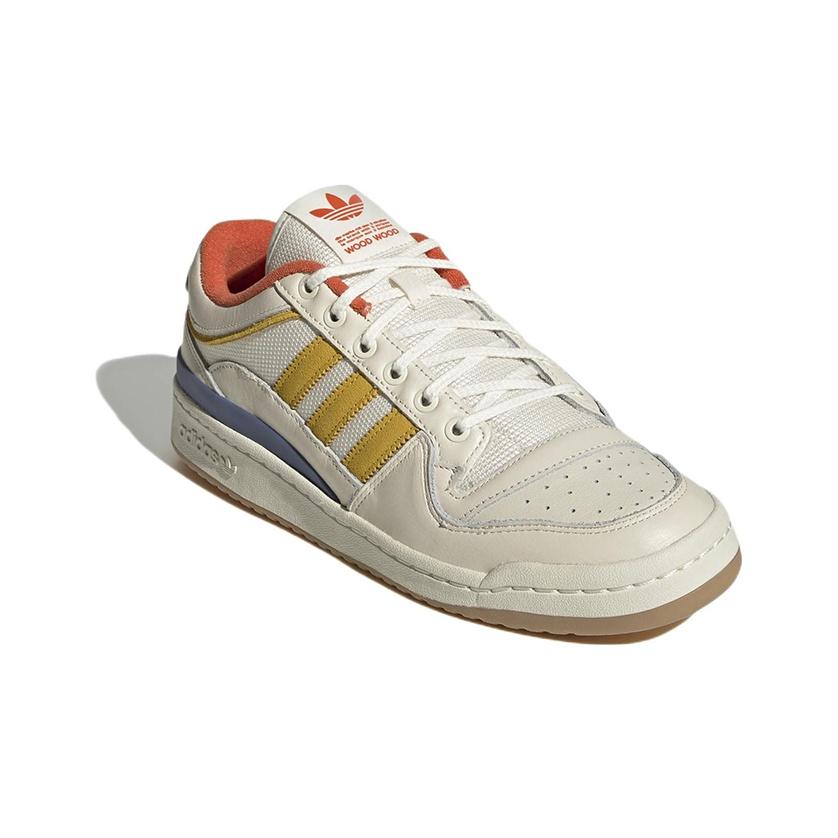 Wood Wood X Adidas Forum Low Off White Yellow Unisex Sneakers Cream Altered-Amber GW9313