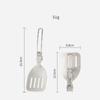 304 Stainless Steel Camping Stir Fry Shovel Pot Lightweight Portable Long Handle Kitchenware 6 Styles Shovel Soup Spoon Set