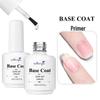 Monja Nail Art Transparent Reinforcing Gel with No-Wipe Tempered Top Coat for Salon Crystal-Plated Nails