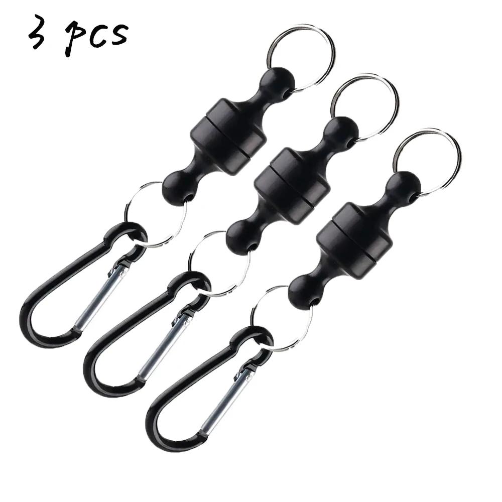 Outdoor Fishing Magnetic Buckle with Keychain Carabiner Anti-Falling Clip Fishing Gear Tackle Accessories