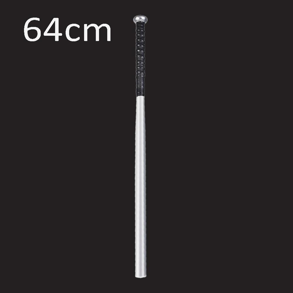 1pc Slivery Baseball Bat, 53cm/64cm Aluminum Alloy Baseball, Silvery Thin Baseball Bat, Home Lightweight Practice Bat