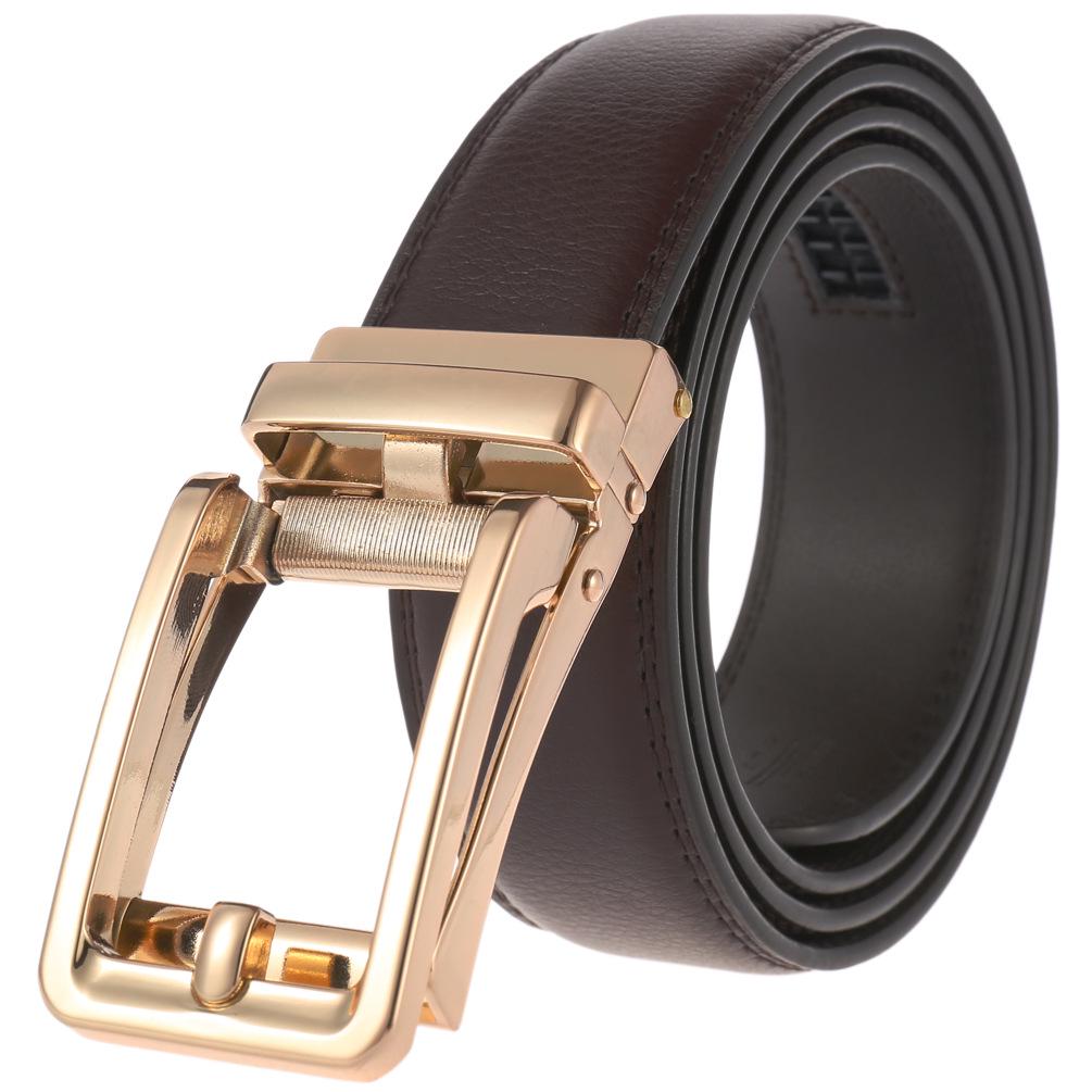 Men's Leather Automatic Buckle Business Belt LY36-32315-1