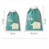 1pc Waterproof Drawstring Double Layer Drawstring Bag Drawstring Travel Bag Cartoon Socks Underwear Dirty Clothes Storage