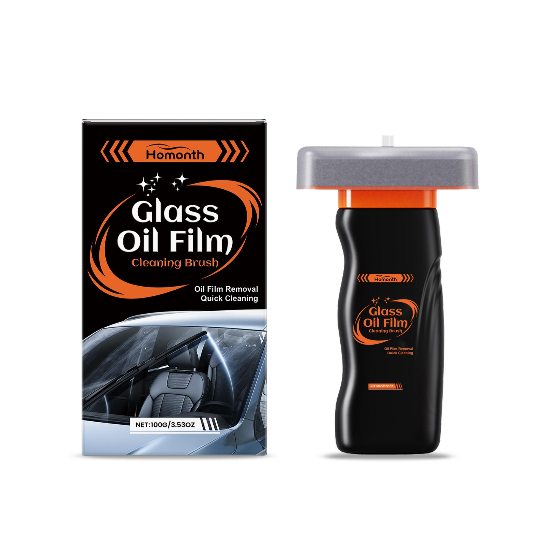 Homonth Glass Oil Film Cleaning Brush For Windshield And Mirror Removes Water Spots And Dirt Polish Car Glass 100g
