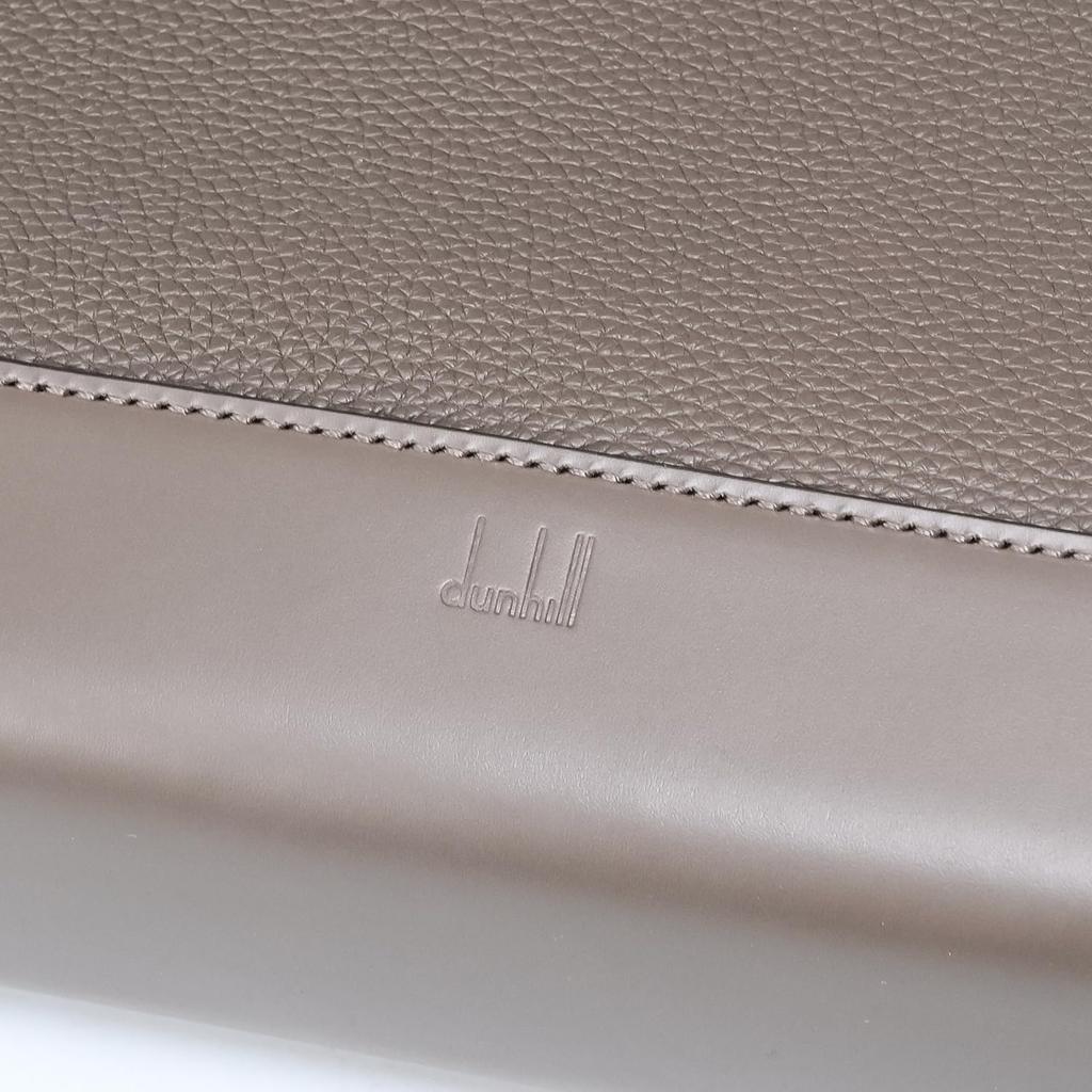 Dunhill 1893 Harness Clutch Zip Second Taupe UK Bag, Pouch, Bag, Men's, (Gray-Brown), 24F3136XA260, [Product Code 24F3136XA260]