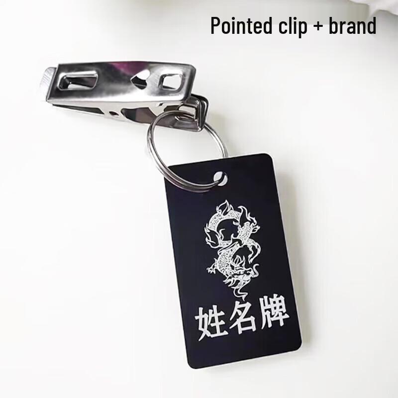 

Waterproof Acrylic Name Tag Alligator Clips