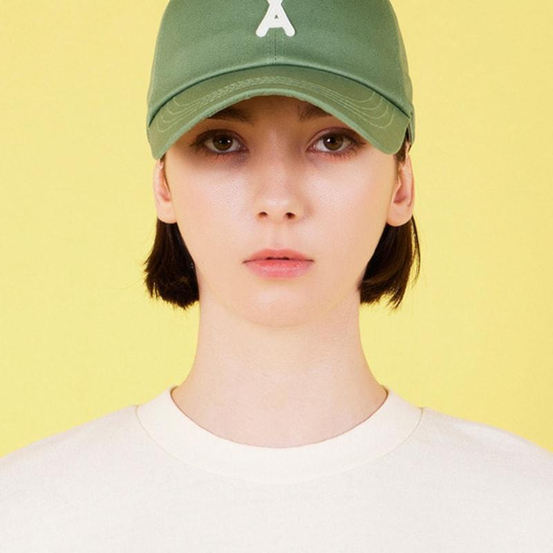 

VARZAR VA Applique Overfit Ball Cap Light Green FREE