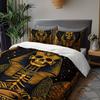 3pcs Egyptian Pharaoh Skeleton Bedding Duvet Cover Set Ancient Egypt Bedding Quilt Set Gothic Themed Bed Quilt Set Luxury