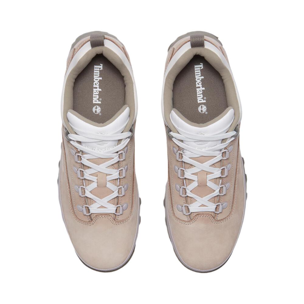 Timberland Euro Hiker Leather Fashion Comfortable Versatile Shock Absorbing Breathable Low Top Training Shoes Men sneaker Light-Beige TB0A6EP1EO2
