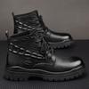 Popular Lace Up Leather Martin Boots Men's Spring and Autumn Boots