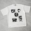 Streetwear Engraçado Gráfico T-Shirt Algodão Camiseta Unisex Tops Tees Verão Manga Curta T-Shirt