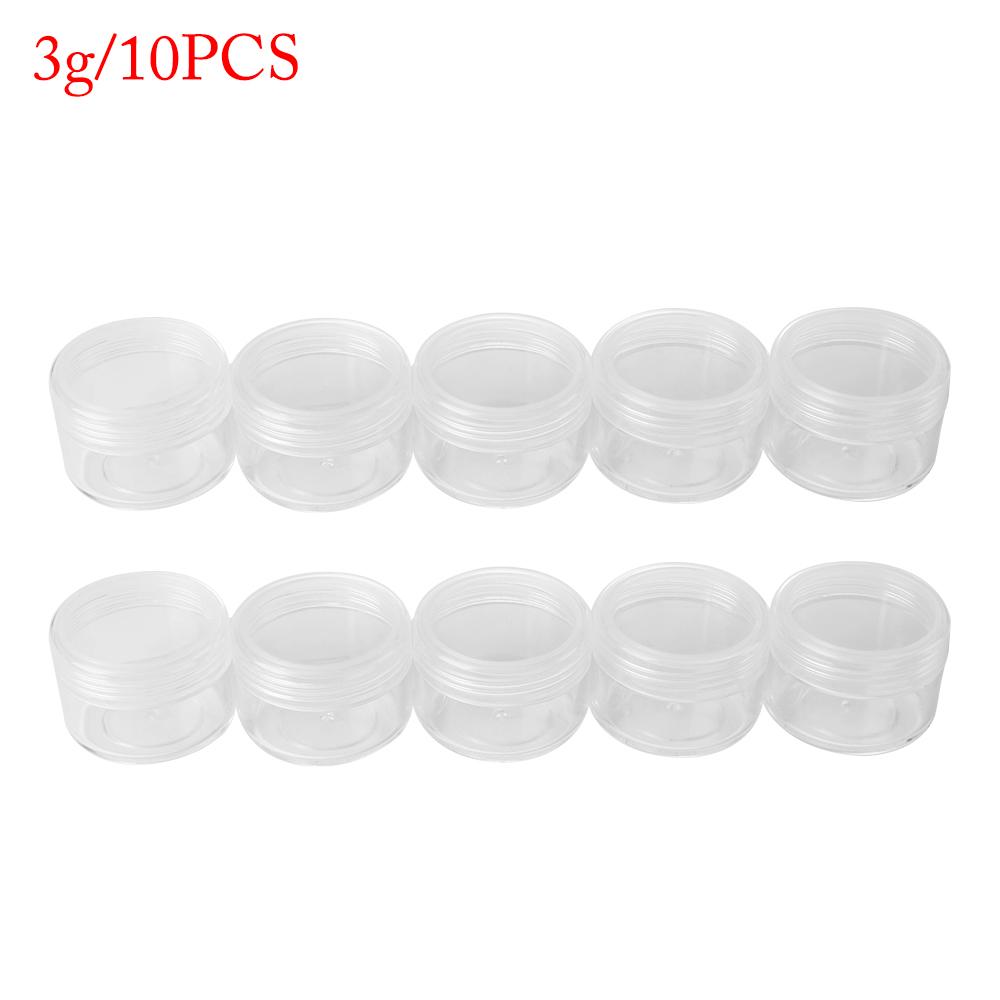 

10 шт. Многоразовые горшочки Пластиковые бутылки Упаковка Банка Коробки для хранения Контейнер для макияжа Пробные баночки Косметическая баночка