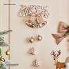 Champagne Gold Christmas Bell Sign Ornament for Tree