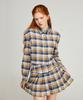 Kisserihe Check Crop Shirt_Blue Yellow