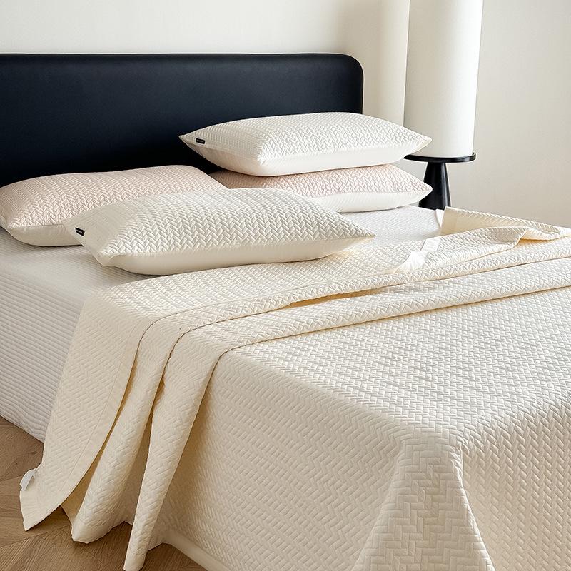 Summer Tencel Quilted Bedspread: Soft, Cool, High-End Lyocell Fiber Bedding Set