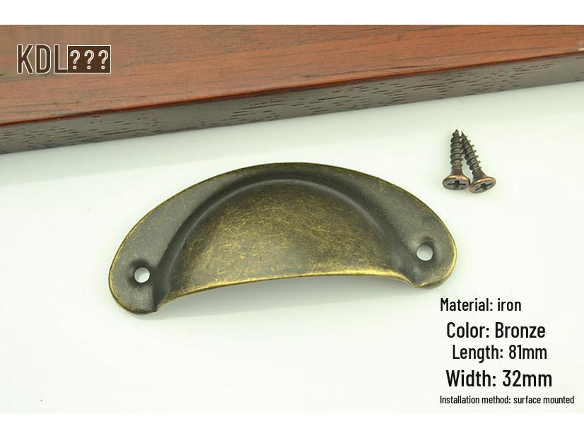 Vintage Muschel Schubladengriff für chinesische & europäische Schränke