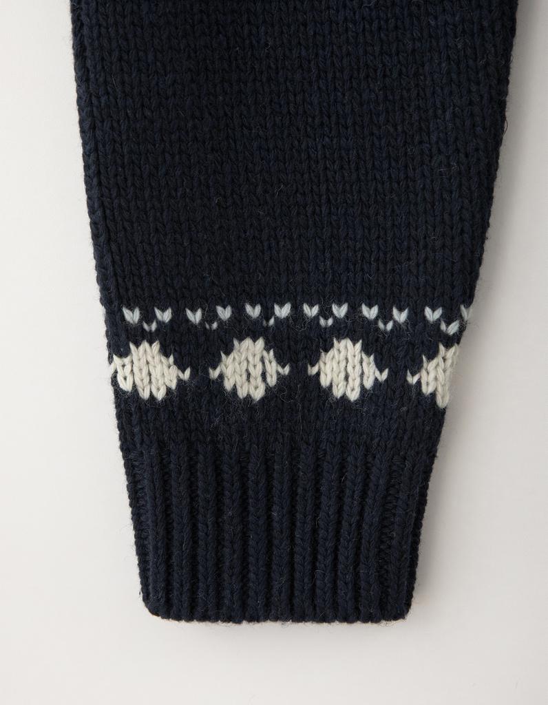 Sseomweeobeoteo Penguin Cowhichan Zip-Up - Navy
