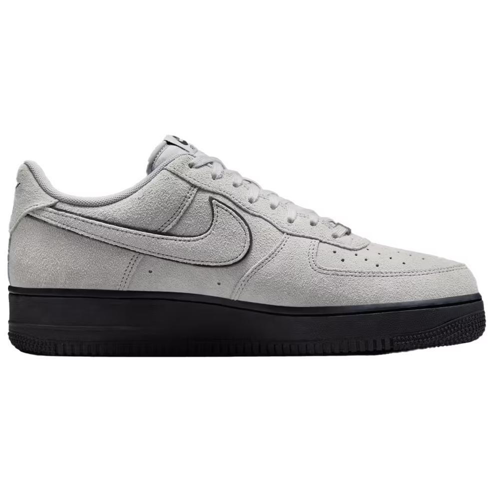 Nike Air Force 1 Low '07 LV8 Grigio Fumo Chiaro Pelle Scamosciata Nera HQ1966-001