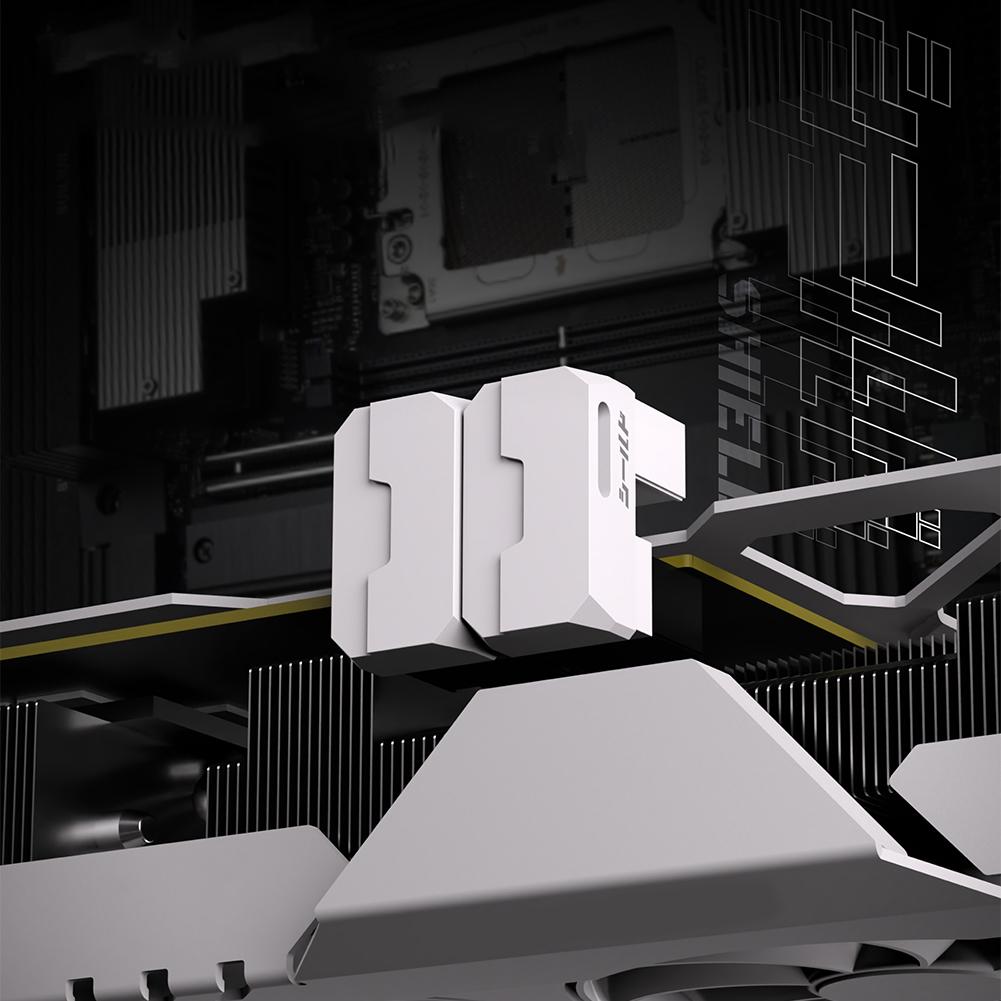 8-Pin PCIe GPU Power Adapter 90-Degree Angled Connector Power Interfaces Steering Head Power Right Angle Elbow Adapter