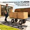 114L Steel Frame Garden Cart Trolley - Green