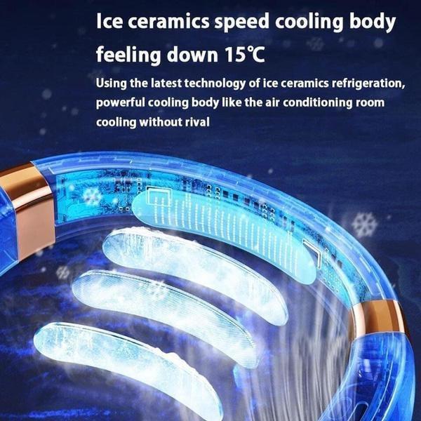 Portable USB Hanging Neck Fan Cooling Little Electric Fan Air Conditioner