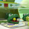Crocodile Pinball Game Machine Multiplayer Table Marbles Game Music Light Kids Toy Cartoon Scoring Challenge Athletic Bead Table