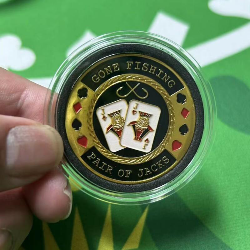 Texas Hold'em, Kovové tlakové karty, Šťastné mince, Kódy domů s blindy, dealer, Plný tlak all-in, žetony, tlakové karty