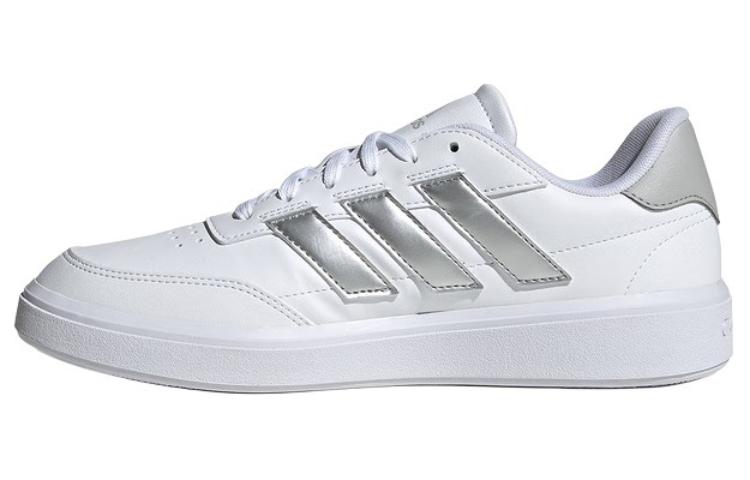 Adidas Courtblock Shoes  White Silver  Women s IF6465 38