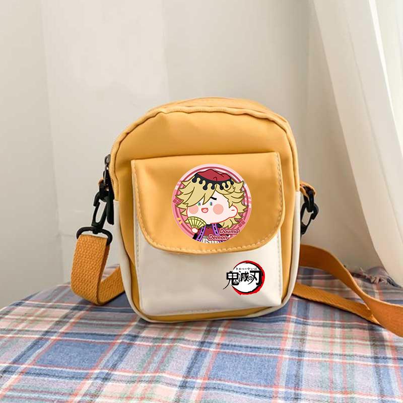 

Japan cartoon comics Demon Slayer casual crossbody bag color-blocked coin purse phone case 7566