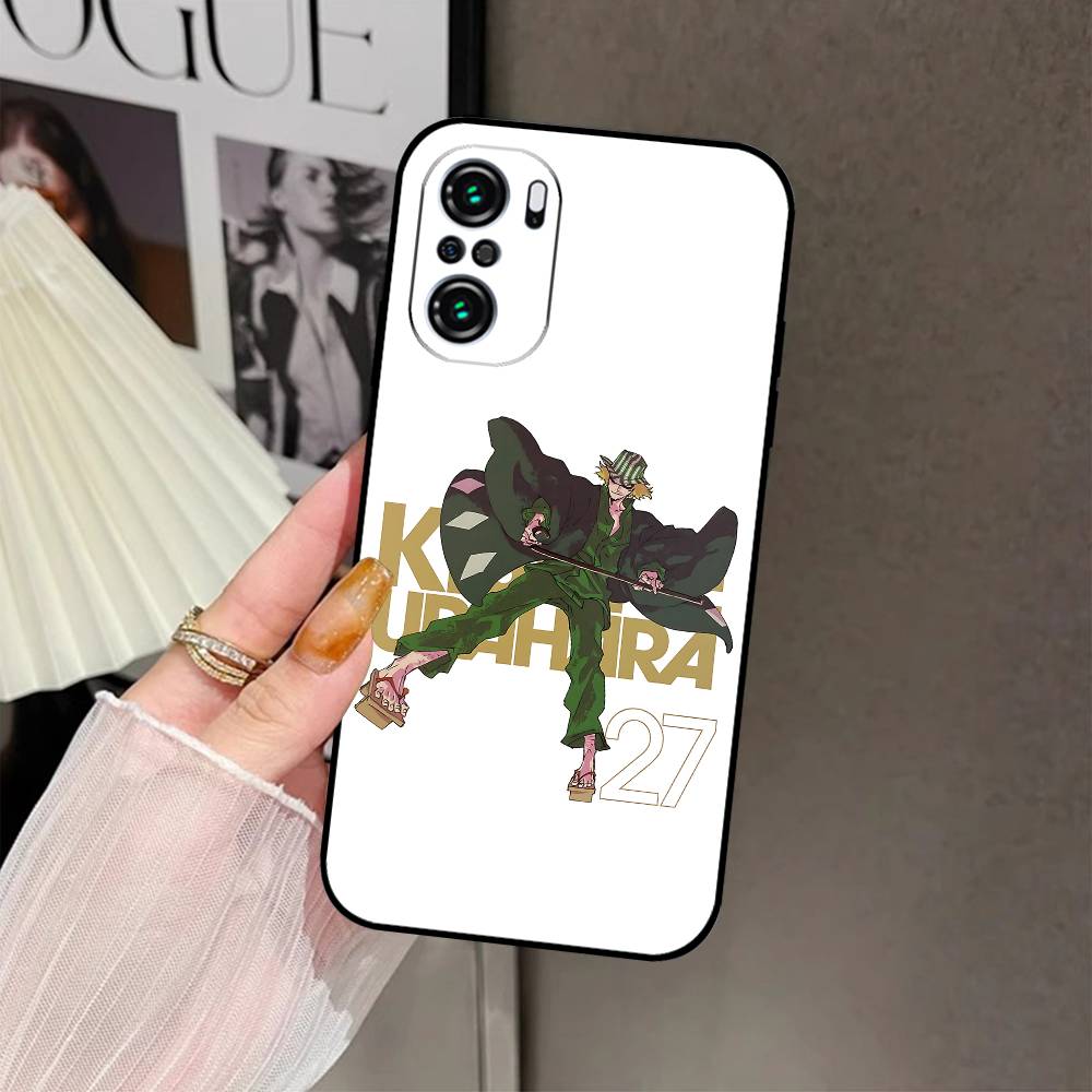 L-Kisuke Urahara Bleach Anime Phone Case Black Phone Case For Xiaomi 11 12 Redmi Note 11 5G 8T 9A 9 10T Note8Pro Note9 12S Ultra