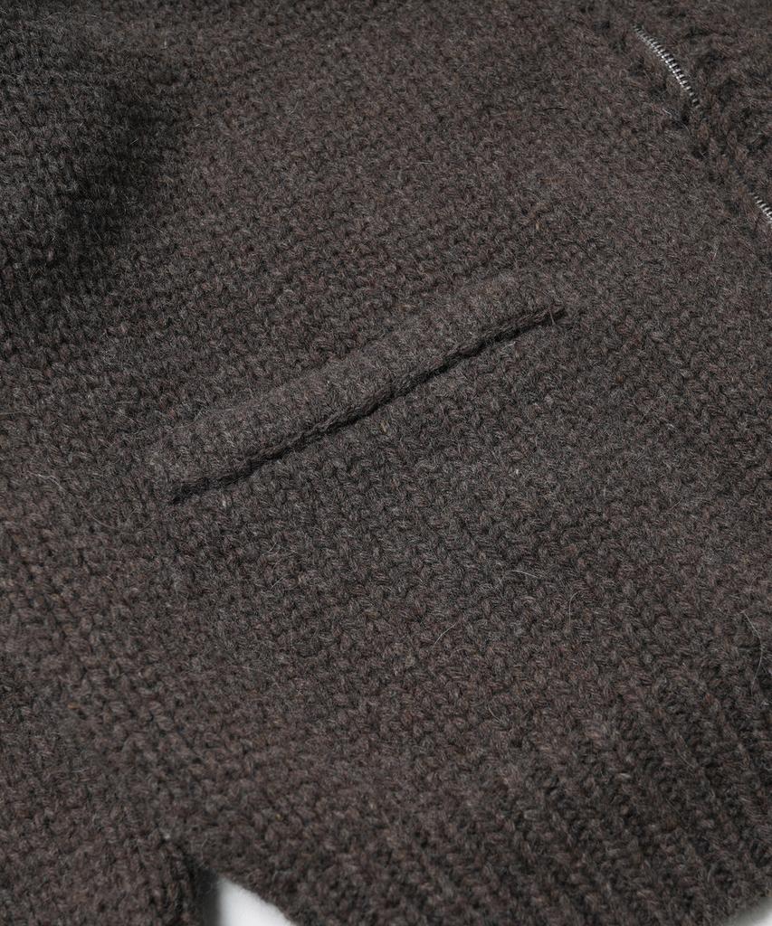 Frizmworks Heavy Cowichan Zip Up Cardigan _ Sephia