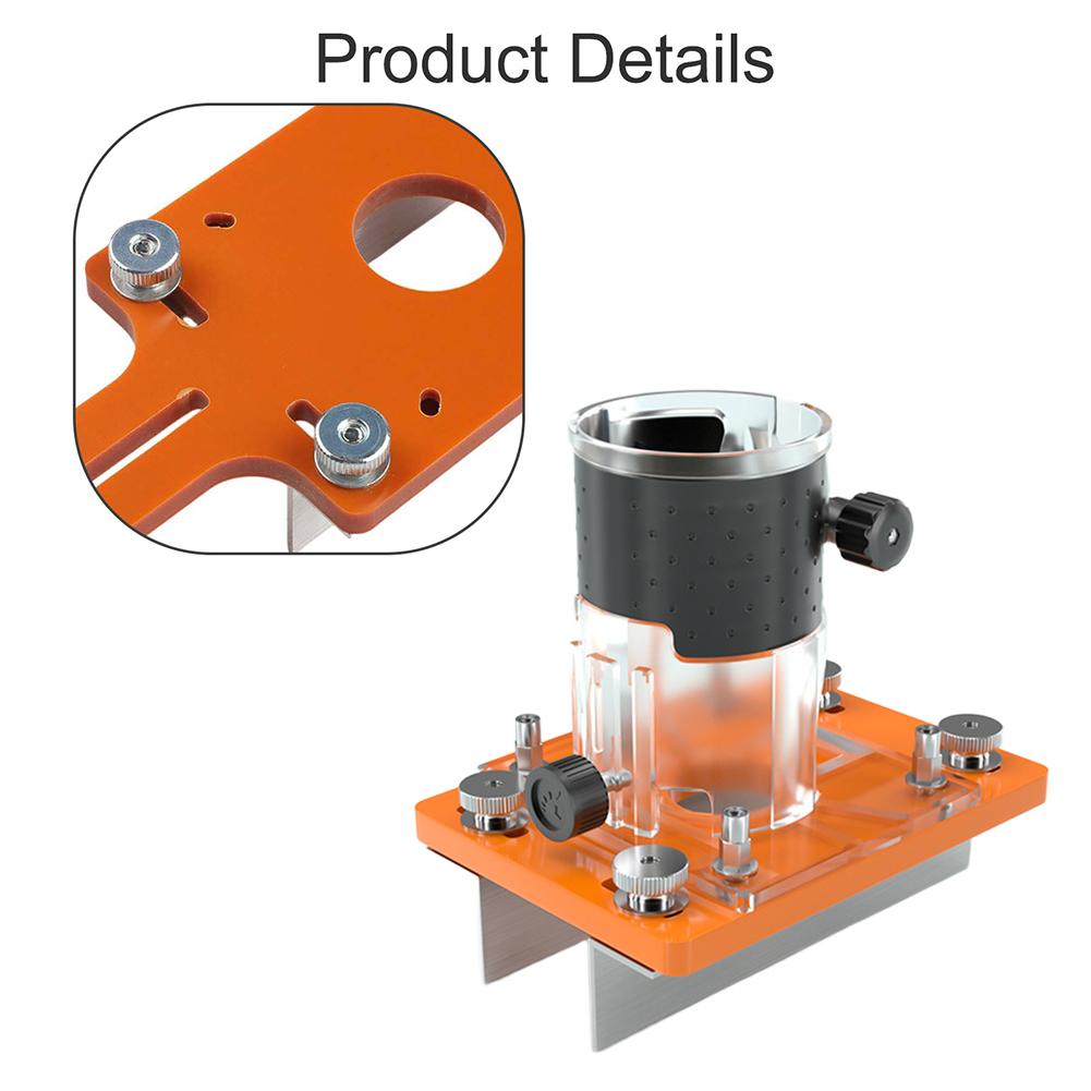 As Show Wood Router Base Adaptable Thickness Wood Tools Wood Router Works With Wood Plastic Veneer Available With Stopper