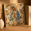 Dekorative balkongbiter DIY Jesus Perle Kunstsett, Diamantmaling for Voksne, Kristent Mosaikk Håndverkssett Kristus Edelstenshåndverk, Religiøs Vegg Håndlaget