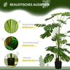 180 Cm Artificial Plant, with Planter, Artificial Moss, Indoor Plant for Living Room, Realistic Look, Green