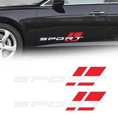 Body Door Side Decal Sticker, Protective Car Body Door Side Sticker for RV (White)