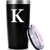Personalized Initial Tumbler.Monogrammed Custom Initial Tumbler K.Unique Initial Tumbler Cup Gifts for Men Women. Novelty Birthday Christmas Party