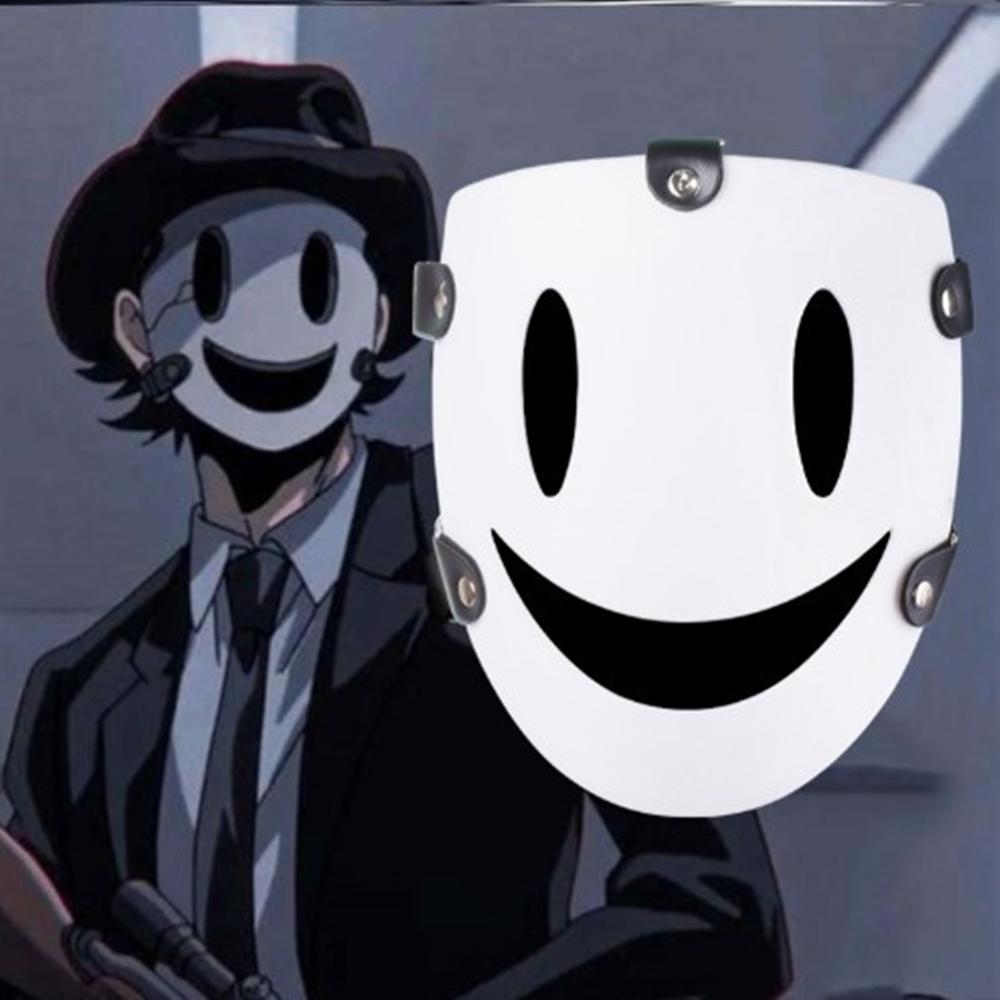 Horror Scary Smiling Happy Face Mask For Halloween Cosplay Party Costume Prop