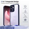 Pouzdro OPPO A5X 4G CPH2725 Nárazuvzdorný Silikonový Nárazník Průhledná Zadní Strana Tvrdý Kryt Matné Pouzdro na Telefon pro OPPO A5X OppoA5X 4G CPH2725