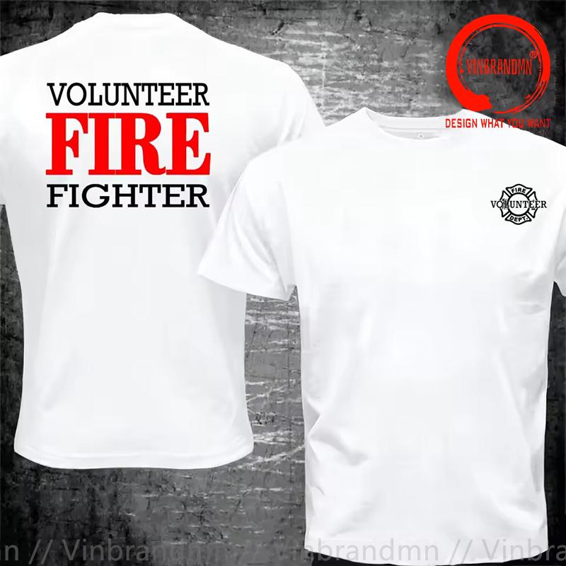 Firefighter Volunteer Classic Design T Shirt Unisex Fashion Trendy Casual Clothing Stylish Tee Shirt Leisure Tshirt Unisexs Tshirt