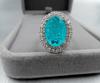 Schmuck Vintage Ring Simulation Smaragd Paraiba Farbe Schatz Damen Temperament Ring