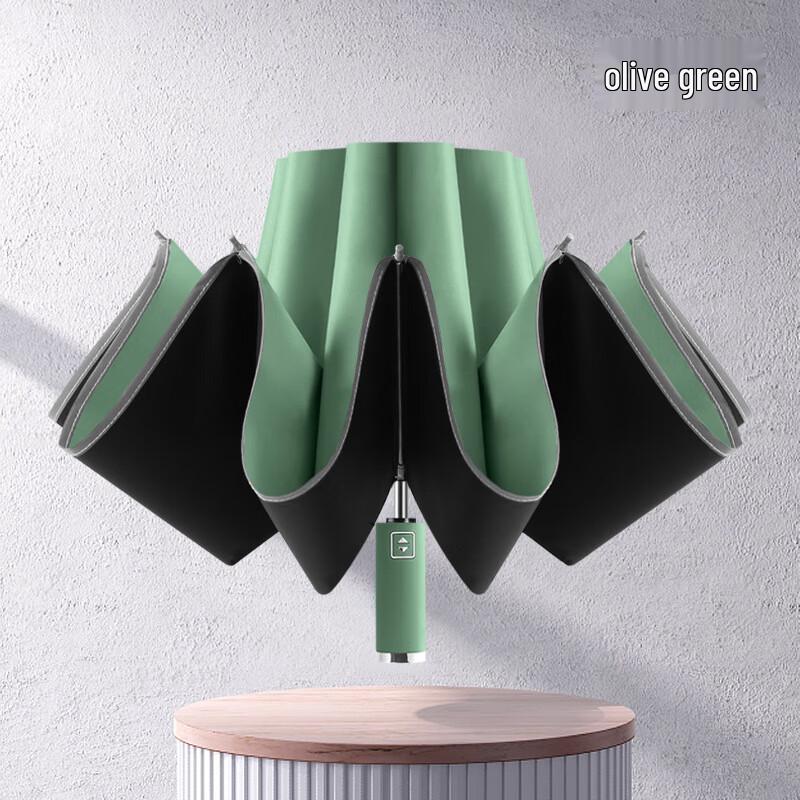 Nanqiao Fully Automatic 10-Rib Reflective Reverse Umbrella 23 Inch, 10-Rib