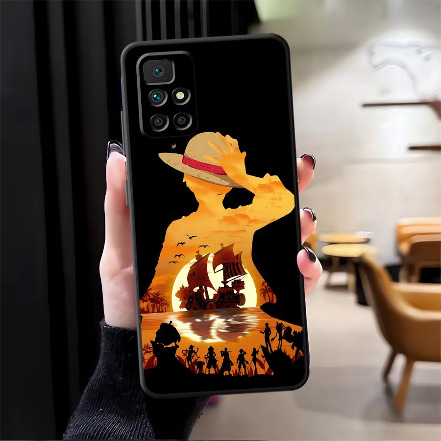 Handyhülle Case für Xiaomi Redmi A5 A1 A2 Plus 10 K60 9A 9C K40 K50 Gaming 12C 12 13C 9T Luffy Zoro Cartoon