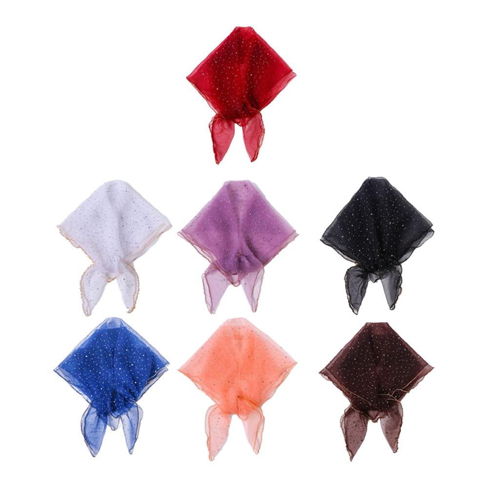 Foulard Femme Fashion Bufandas Women Muslim Hijab Sequin Lace Sheer Shawl Headscarf Tulle Mesh Femme Scarf Veil Musulman V3L1