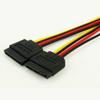 SATA 15pin Male To 2 X SATA 15pin Female Hard Disk Power Cable Serial ATA Y Splitter Dual Extension Cord Adapter Connector