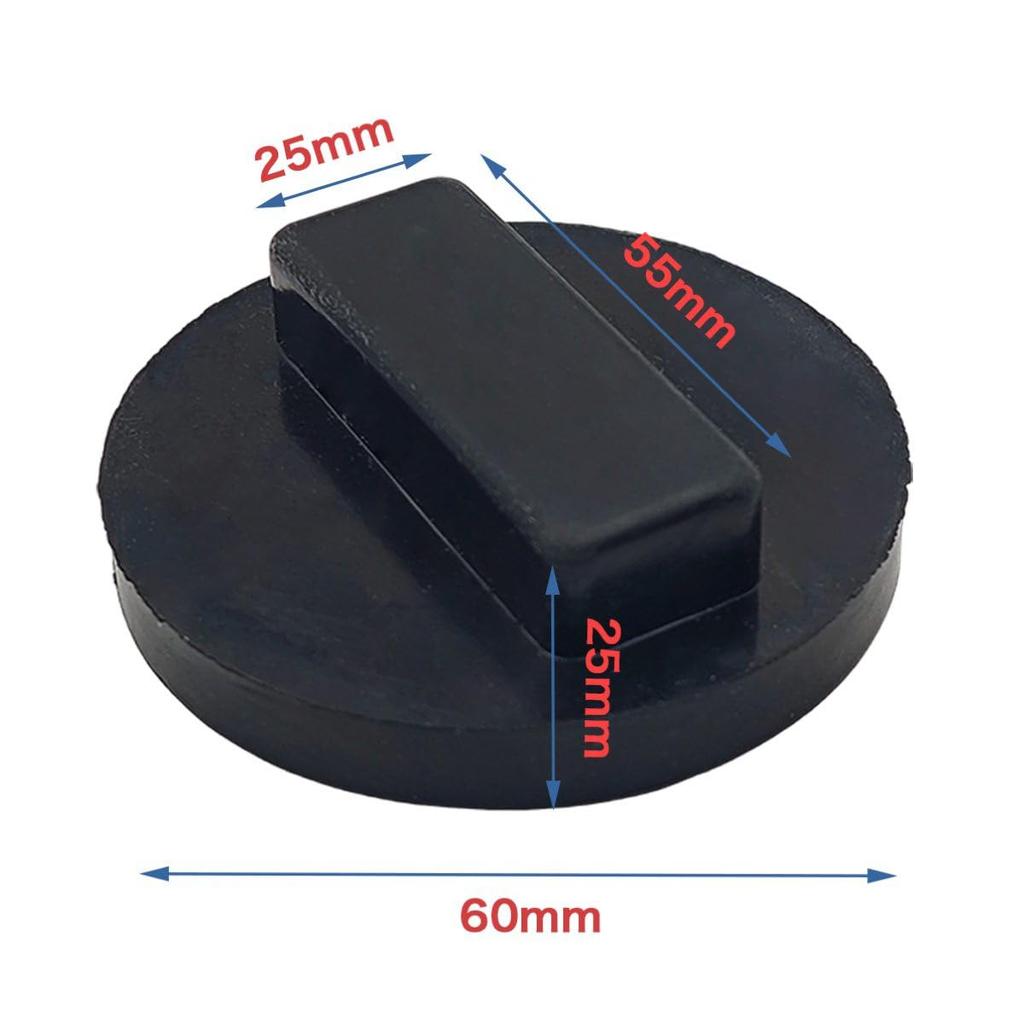 Winova Wagenheberauflage Wagenheberpunktadapter, Gummi, 2,4 x 1,0 Zoll (60 x