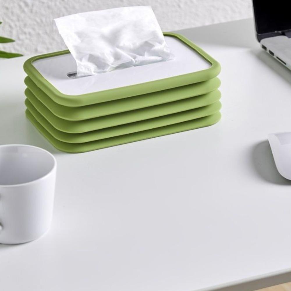 Silicone Tissue Storage Box Creative Towel Dispenser Portable Car Paper Case  Kitchen