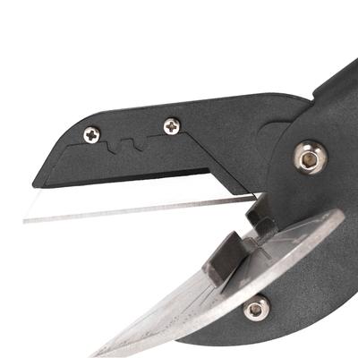 Angle Scissors Adjustable 45 To 135 Degree Safety Lock Trim Shears Tools with 10 Spare Blades Matte Black