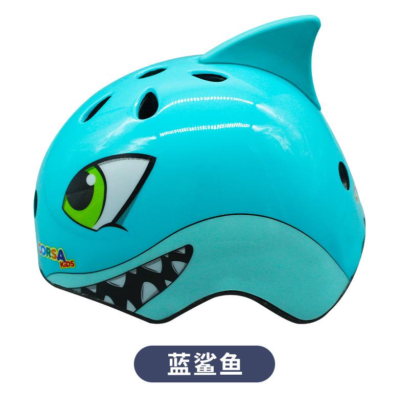 Kinder Fahrrad Skateboard Helme, Cartoon Skating Sicherheitshelme, Hai atmungsaktive Schutzausrüstung, Großhandel Fahrrad Roller