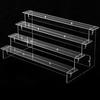 1-5 Tier Clear Acrylic Display Stand for Funko Figures Perfume Organizer Collections Doll Cosmetic Storage Holder Cupcake Stand